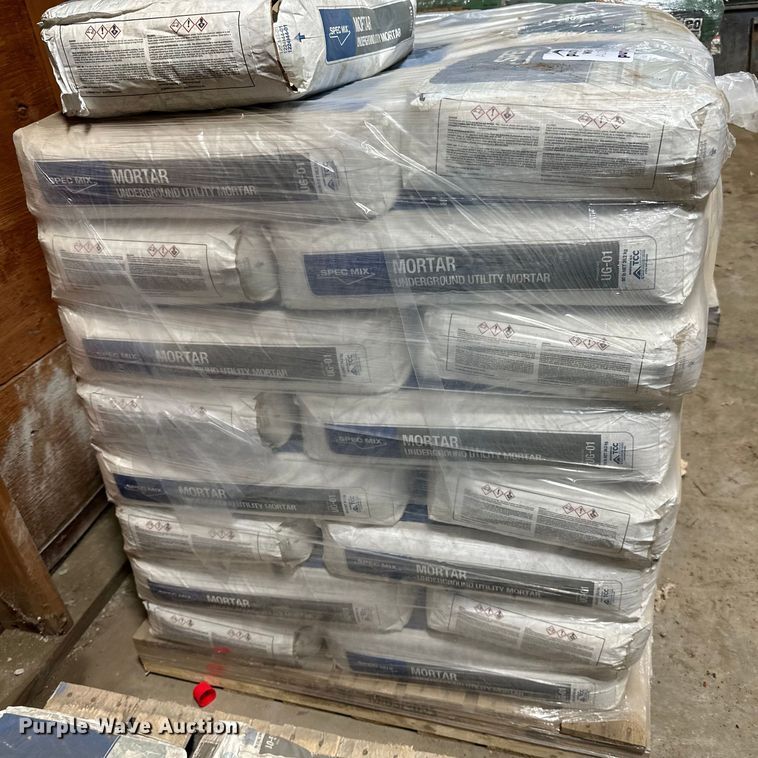 Approximately 57 bags of Spec Mix mortar mix in Stillwater, MN Item