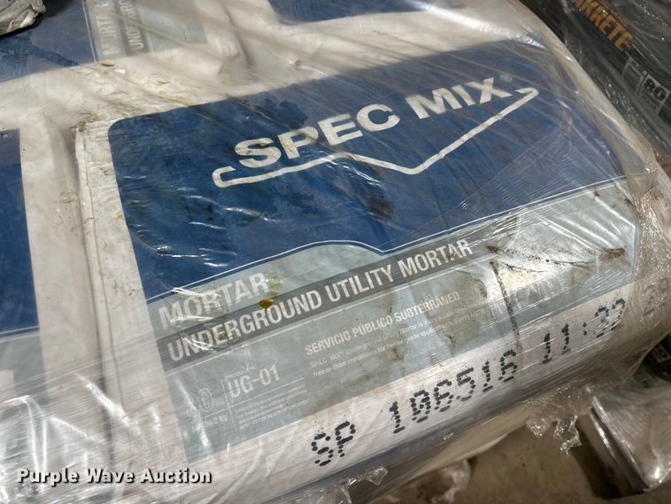 Approximately 57 bags of Spec Mix mortar mix in Stillwater, MN Item