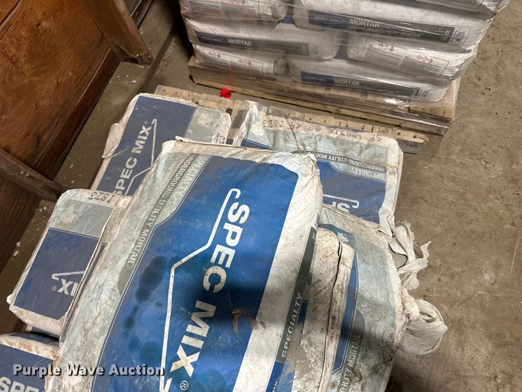 Approximately 57 bags of Spec Mix mortar mix in Stillwater, MN Item