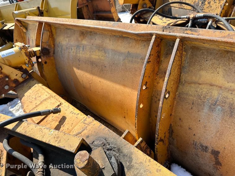 image for item DQ0666 12' W wheel loader snow plow