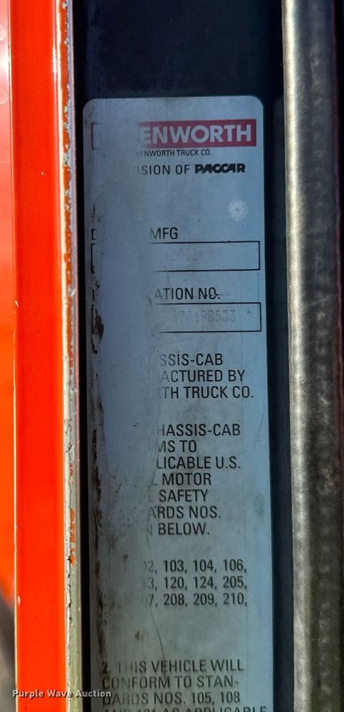 image for item DQ7415 2007 Kenworth  T800 dump truck