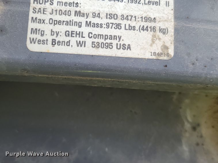 image for item DQ7442 2006 Gehl 7810 skid steer loader