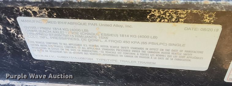 image for item DQ7444 2018 Caterpillar QX60 generator