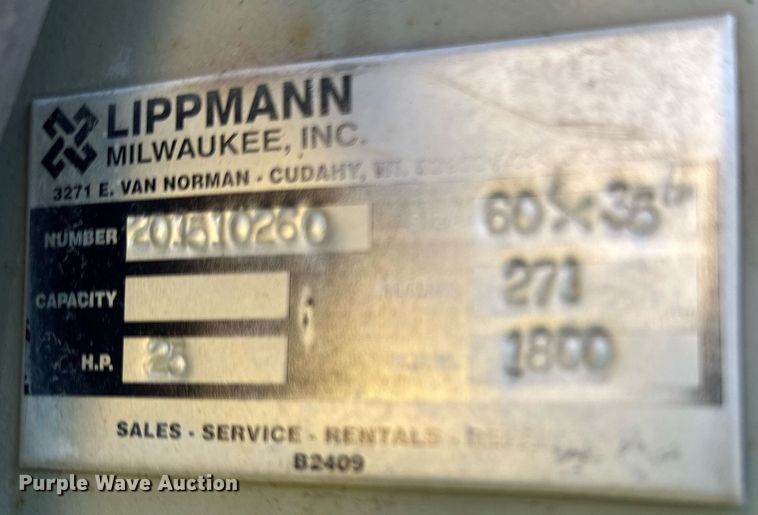 image for item DQ7446 2015 Lippmann  conveyor