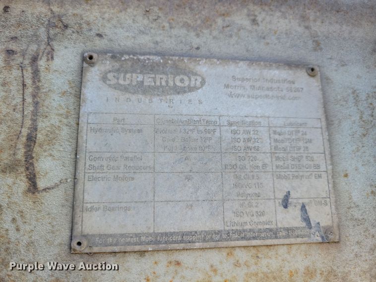 image for item DQ7447 2007 Superior 36x30 conveyor