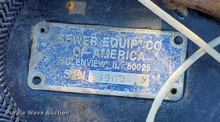 image for item DQ7452 Sewer Equipment Co of America  TGV-1000 vacuum trailer