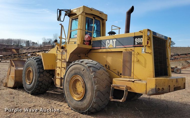 image for item DQ7456 1993 Caterpillar 980F wheel loader