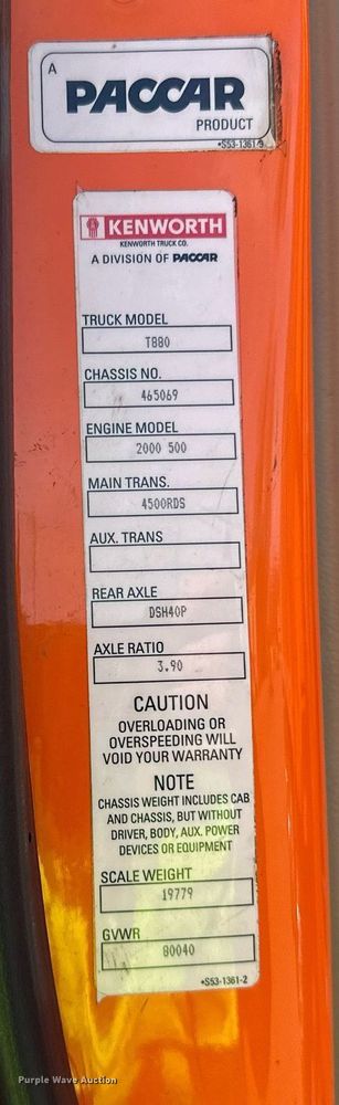 image for item DR4253 2021 Kenworth T880 dump truck