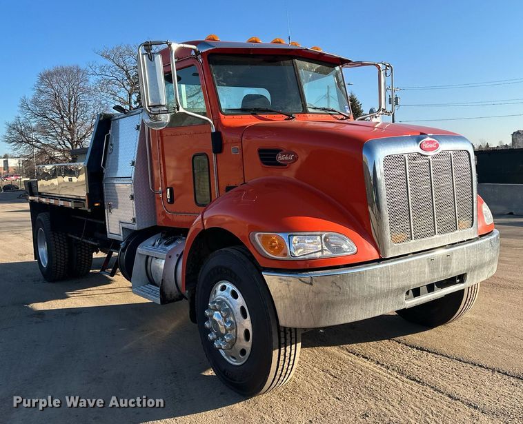 image for item DR4255 2012 Peterbilt  337 flatbed truck