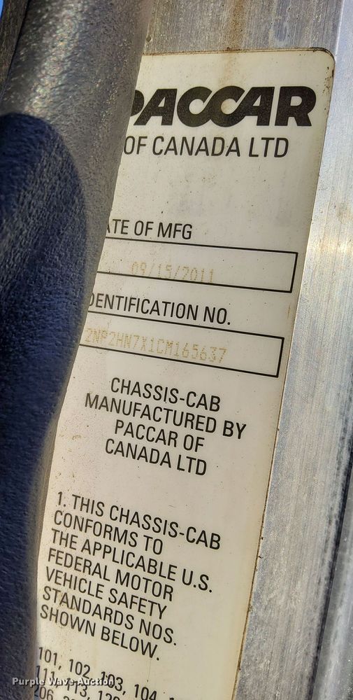 image for item DR4255 2012 Peterbilt  337 flatbed truck