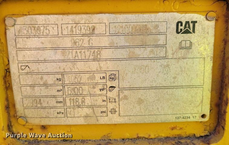 image for item DR4257 2009 Caterpillar 962H wheel loader
