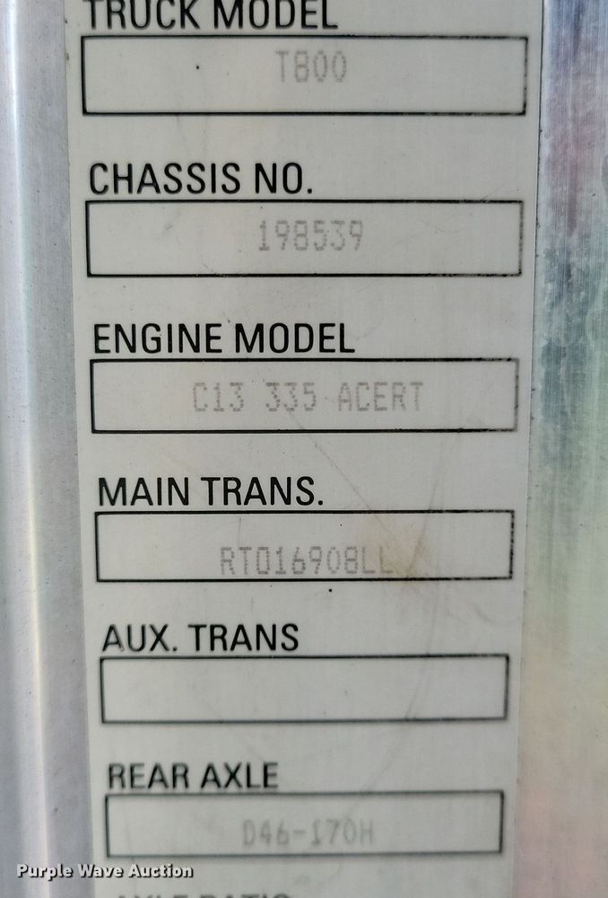 image for item DR4267 2007 Kenworth T800 dump truck