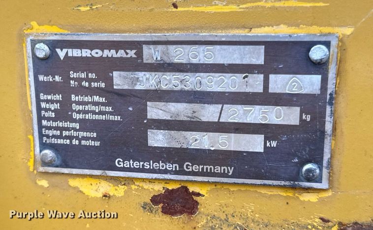 image for item DR4275 2006 Vibromax  W265 double drum vibratory roller