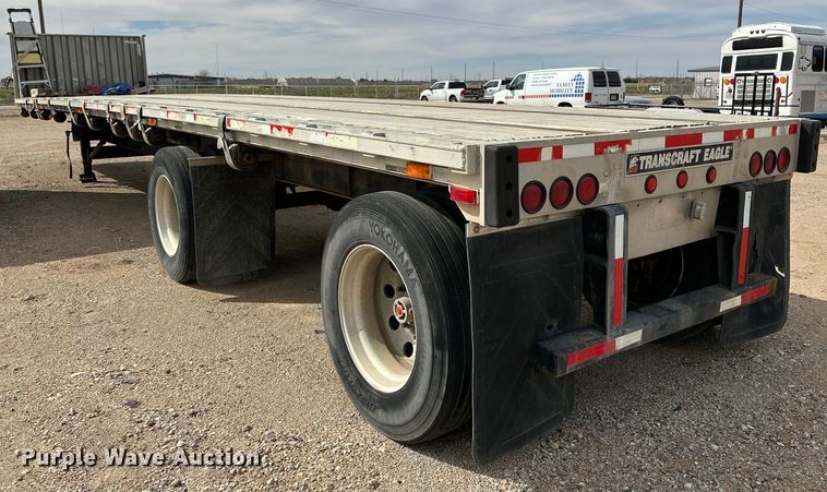 image for item DG4285 2001 Transcraft Eagle flatbed trailer