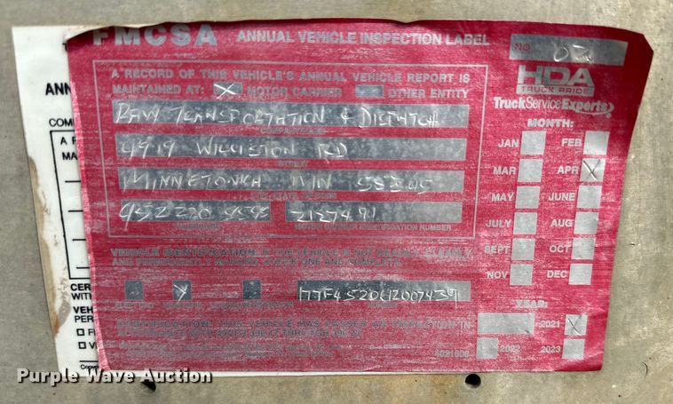 image for item DG4285 2001 Transcraft Eagle flatbed trailer