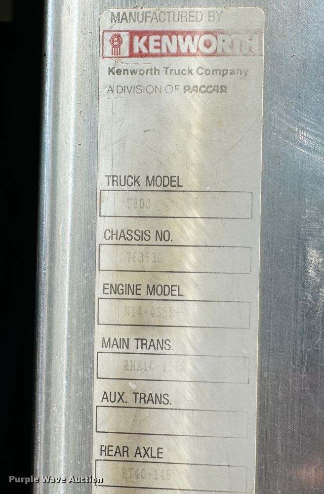 image for item DK6803 1998 Kenworth T800 semi truck