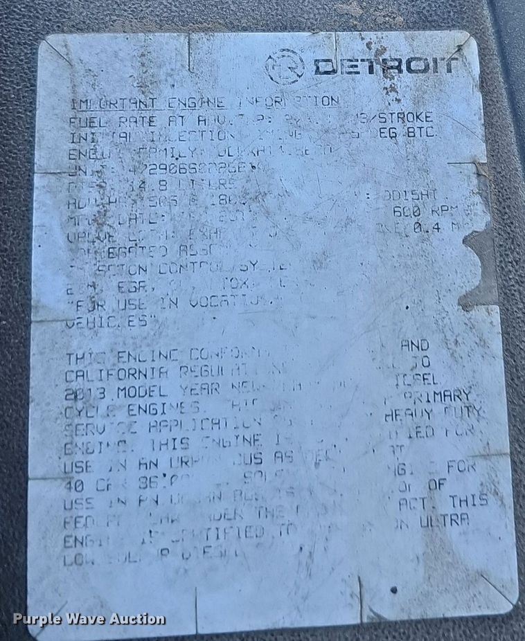 image for item DQ8607 2015 Freightliner Cascadia Evolution semi truck