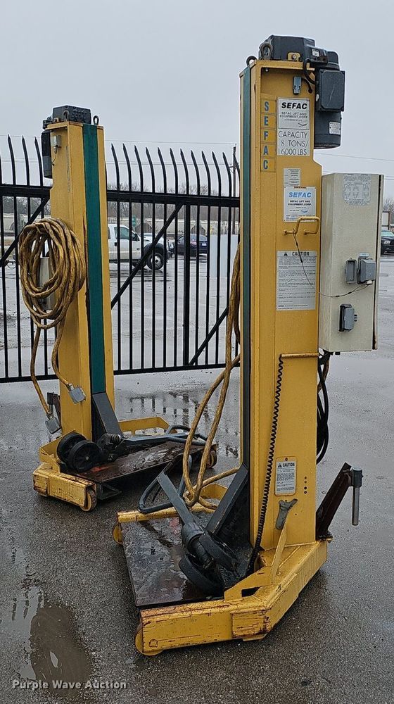 image for item DQ8662 2001 Sefac 1200M65  four post automotive lift