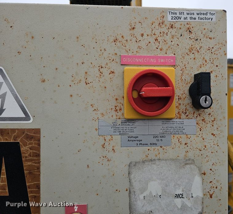 image for item DQ8662 2001 Sefac 1200M65  four post automotive lift