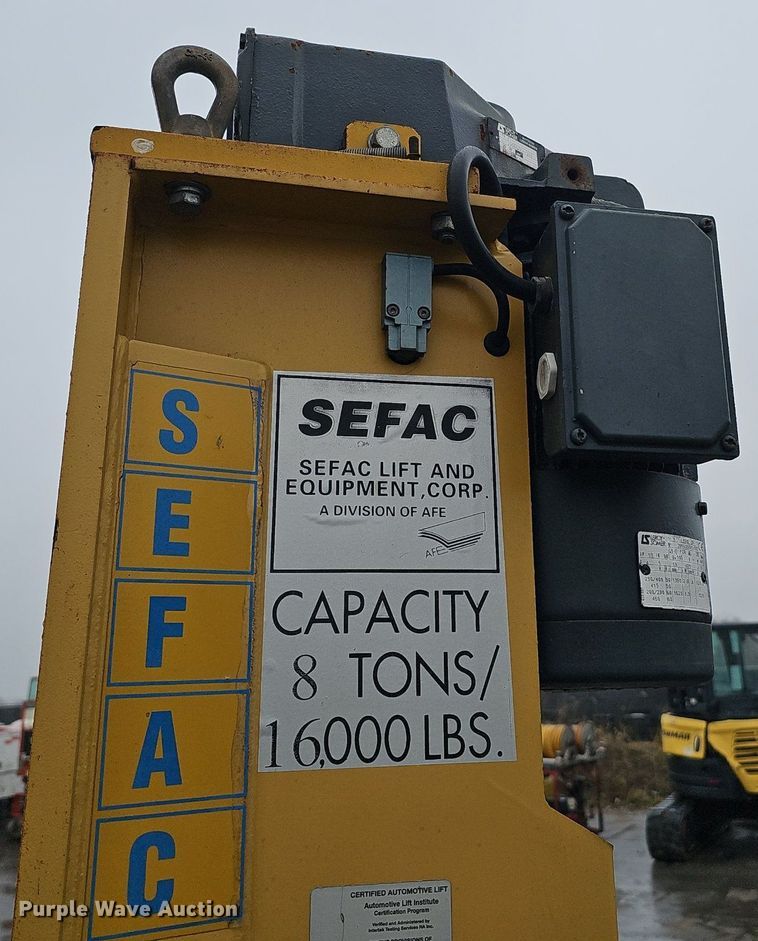 image for item DQ8662 2001 Sefac 1200M65  four post automotive lift
