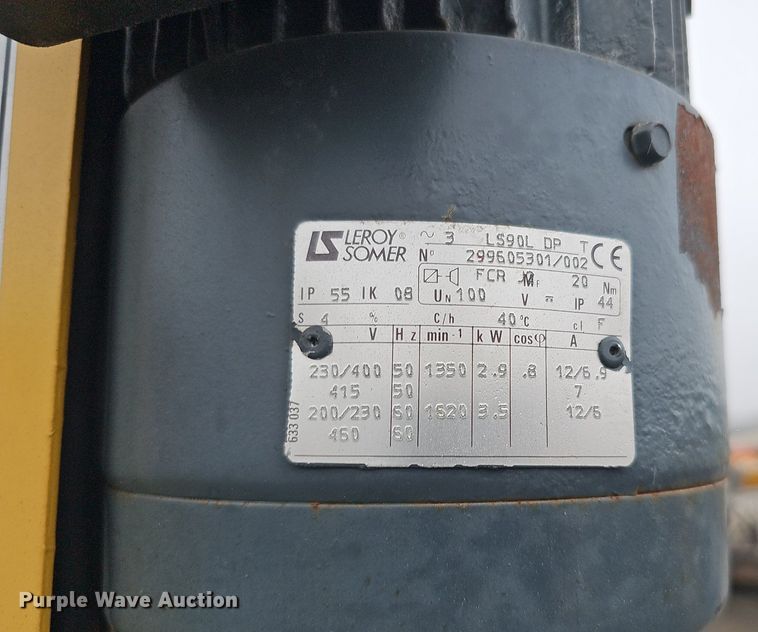 image for item DQ8662 2001 Sefac 1200M65  four post automotive lift