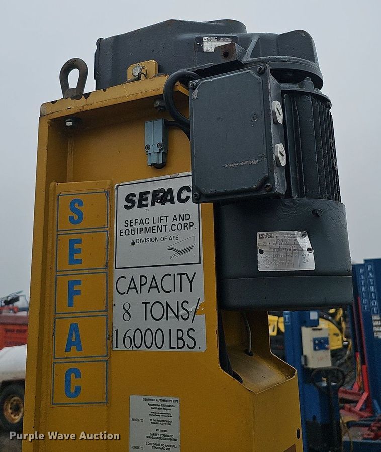 image for item DQ8662 2001 Sefac 1200M65  four post automotive lift
