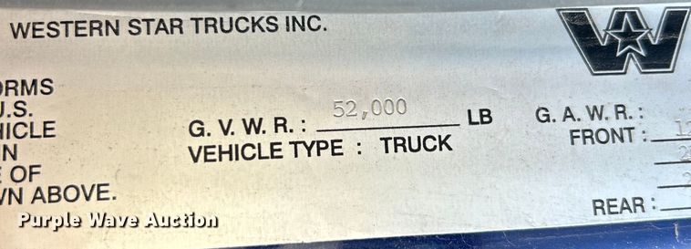 image for item EK4166 1998 Western Star 4964FX semi truck