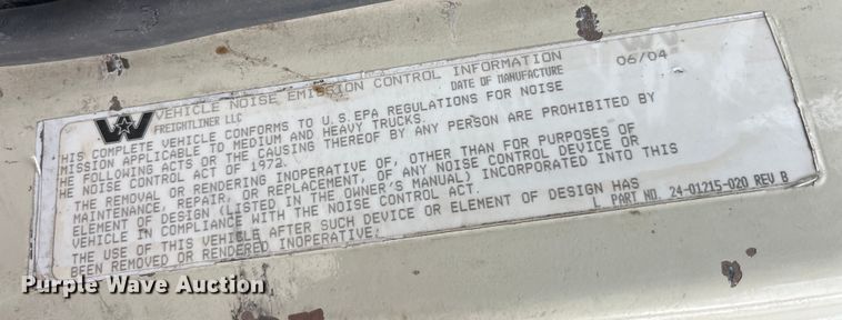 image for item LD9349 2005 Western Star 4900EX semi truck