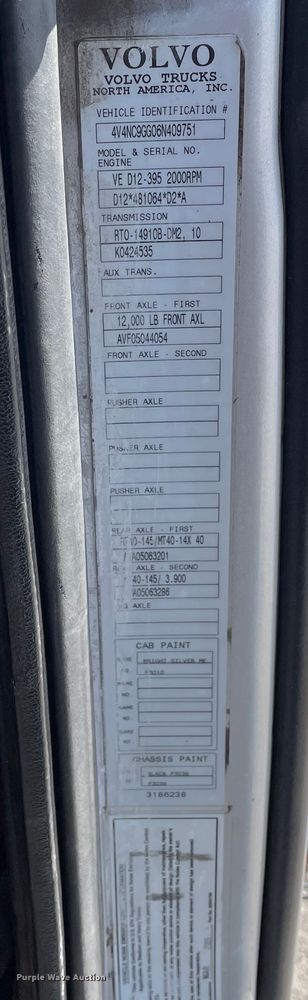 image for item LW9023 2006 Volvo  VNL semi truck