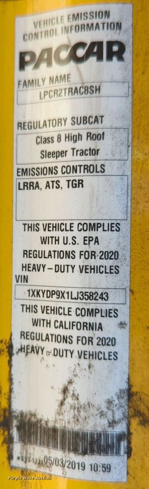 image for item NG9406 2020 Kenworth T680 semi truck