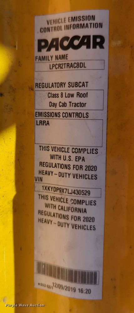 image for item NG9412 2020 Kenworth T680 semi truck