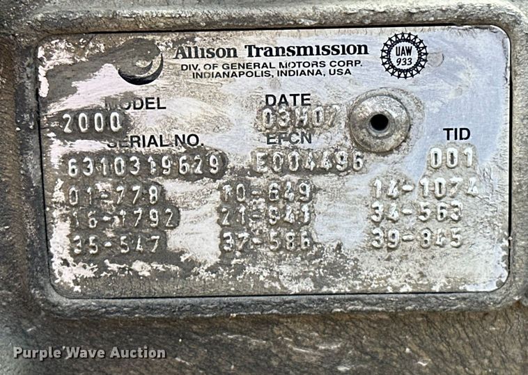 image for item OM9283 2003 International  C195 engine 