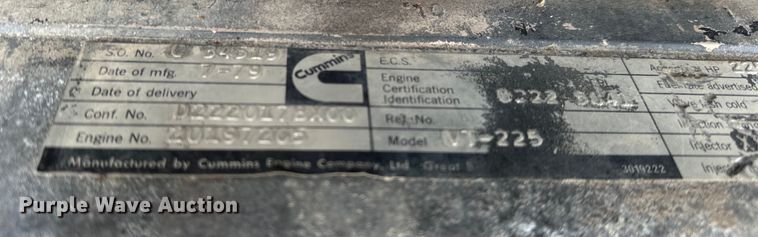 image for item OM9347 1979 Cummins  VT-225 engine