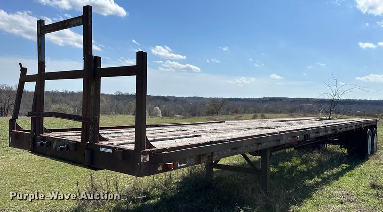 image for item OM9985 1968 Hobbs FBHCD-EP-40 flatbed trailer