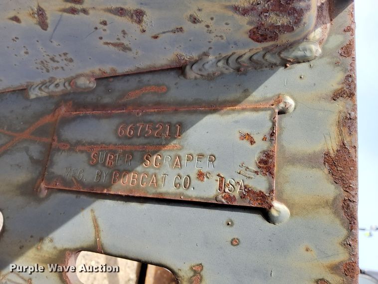 image for item DG0514 Bobcat Super scraper skid steer scraper 