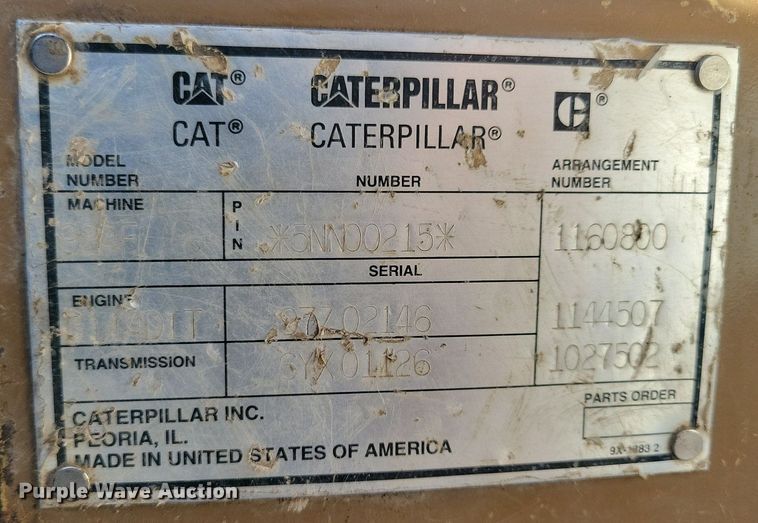 image for item DG0517 1994 Caterpillar 924F wheel loader