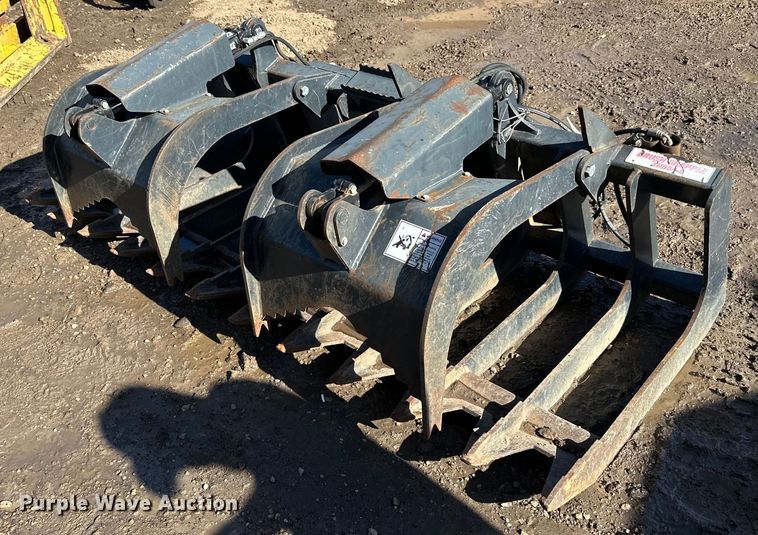 image for item DG0529 Stout XHD84-6 skid steer rock grapple bucket