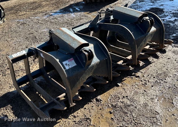 image for item DG0529 Stout XHD84-6 skid steer rock grapple bucket