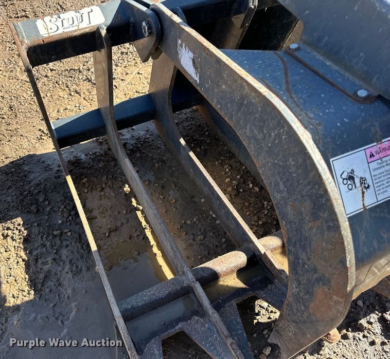 image for item DG0529 Stout XHD84-6 skid steer rock grapple bucket