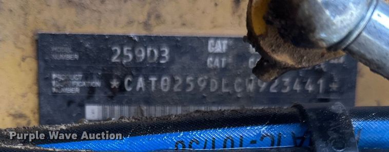 image for item DQ0587 2023 Caterpillar 259D3 tracked skid steer loader
