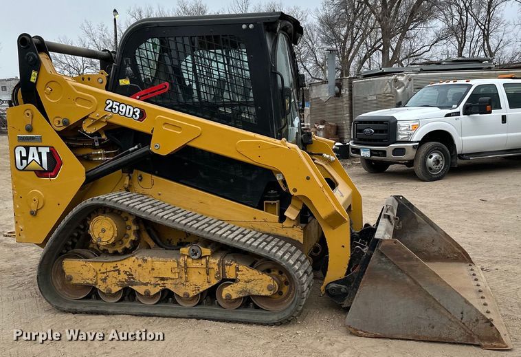 image for item DQ0589 2021 Caterpillar 259D3 tracked skid steer loader