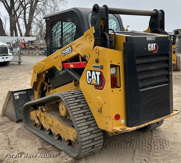 image for item DQ0589 2021 Caterpillar 259D3 tracked skid steer loader