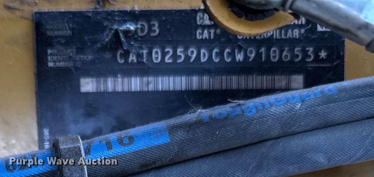 image for item DQ0589 2021 Caterpillar 259D3 tracked skid steer loader