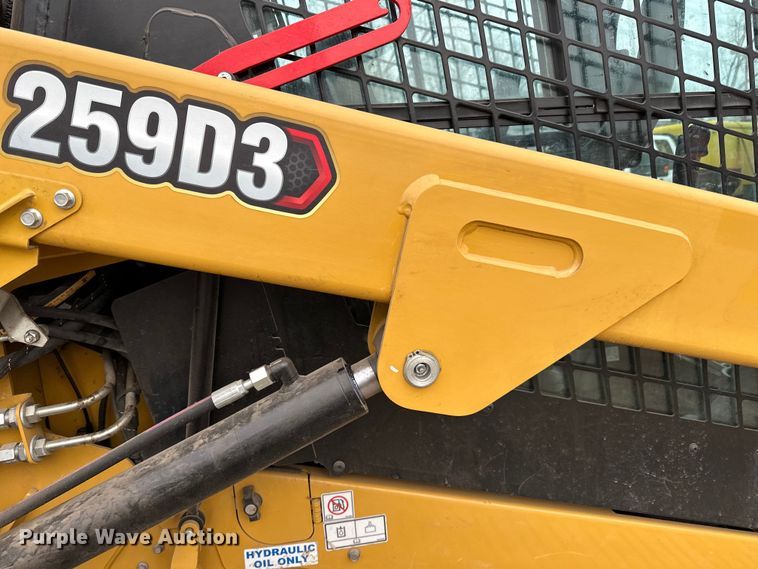 image for item DQ0590 2023 Caterpillar  259D3 tracked skid steer loader