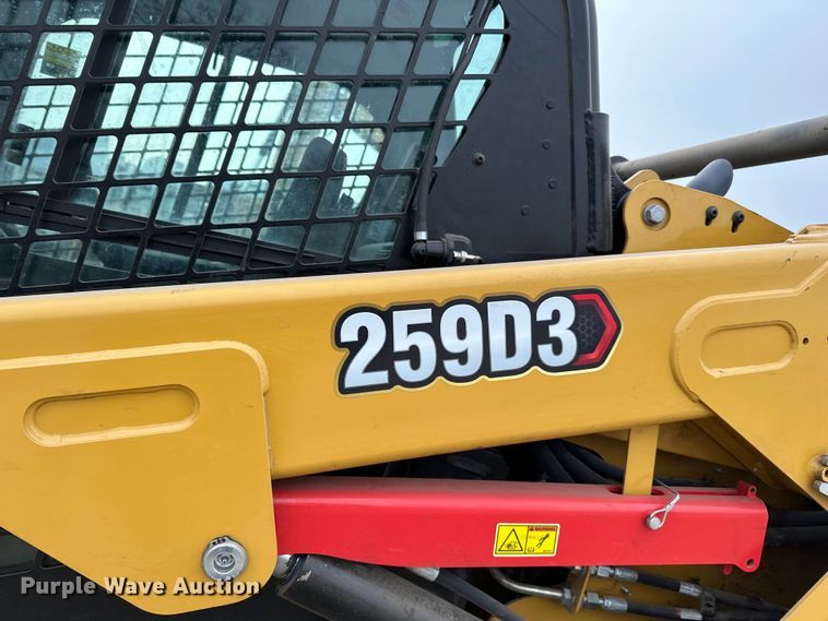 image for item DQ0590 2023 Caterpillar  259D3 tracked skid steer loader