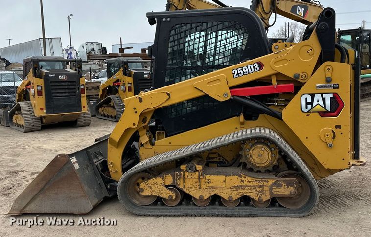 image for item DQ0592 2020 Caterpillar  259D3 tracked skid steer loader