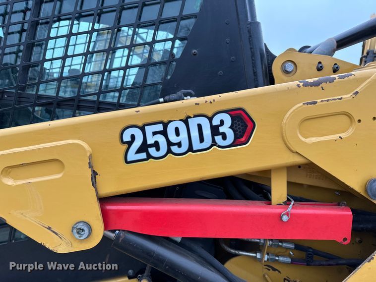 image for item DQ0592 2020 Caterpillar  259D3 tracked skid steer loader
