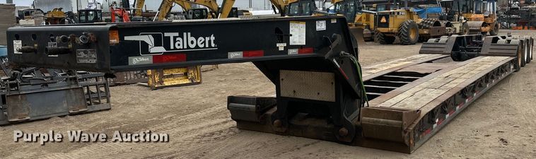 image for item DQ0601 2013 Talbert T4-55SA-HRG-IEC3 lowboy equipment trailer