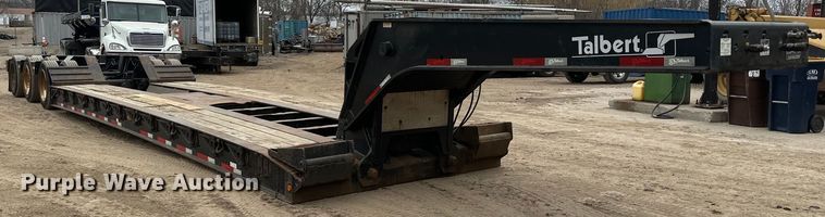 image for item DQ0601 2013 Talbert T4-55SA-HRG-IEC3 lowboy equipment trailer