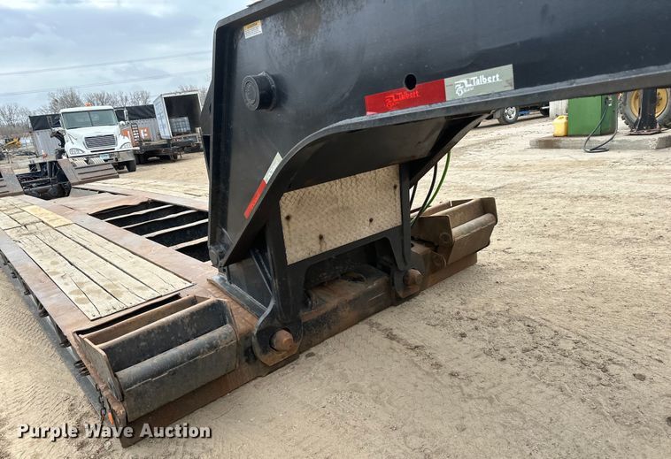 image for item DQ0601 2013 Talbert T4-55SA-HRG-IEC3 lowboy equipment trailer